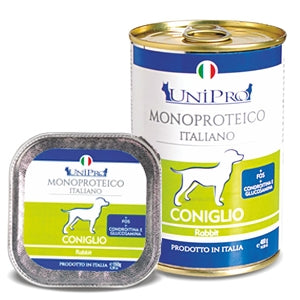 Unipro Unicamente Coniglio 150gr Monoproteico Vaschetta Unipro Unicamente Coniglio 150gr Monoproteico Vaschetta